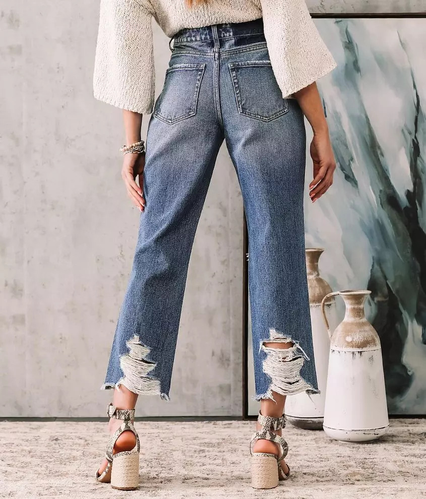 Ultra High Rise Straight Jean | Buckle