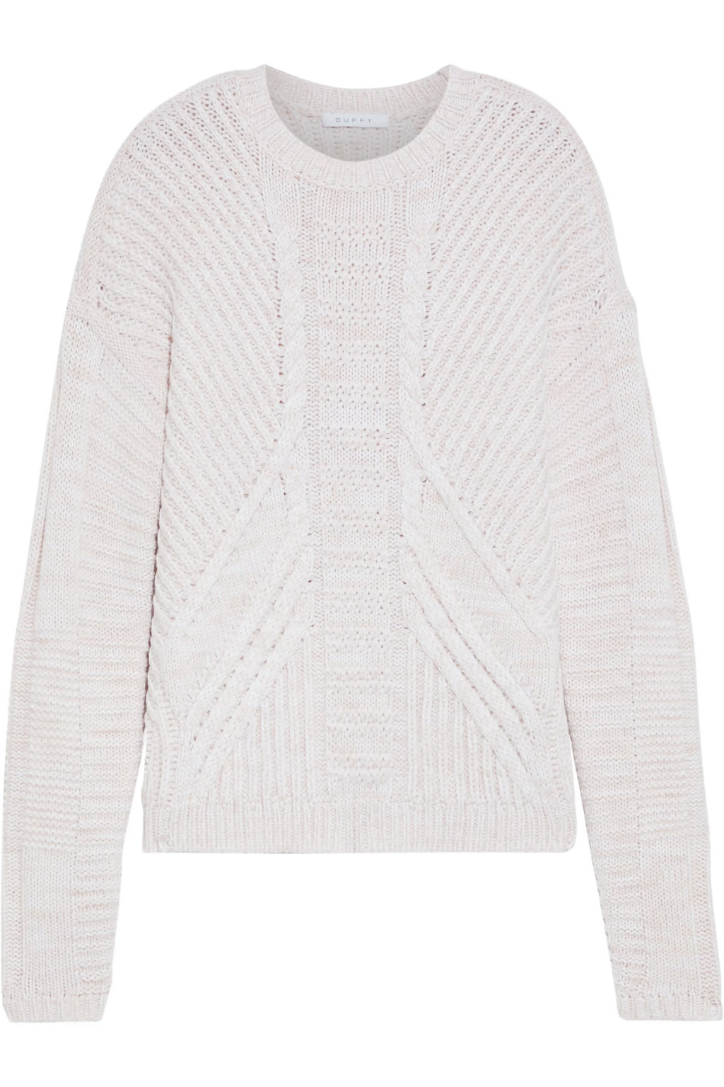 Ecru Cable-knit merino wool sweater | Sale up to 70% off | THE OUTNET | DUFFY | THE OUTNET | The Outnet (US and CA)