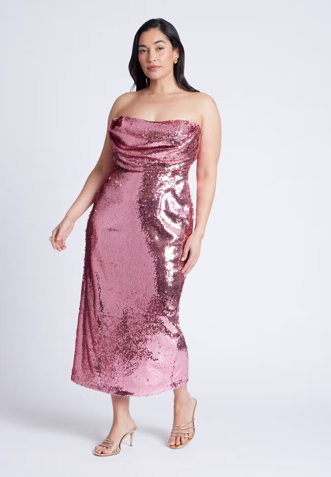 Corset Bodice Sequin Dress | Eloquii