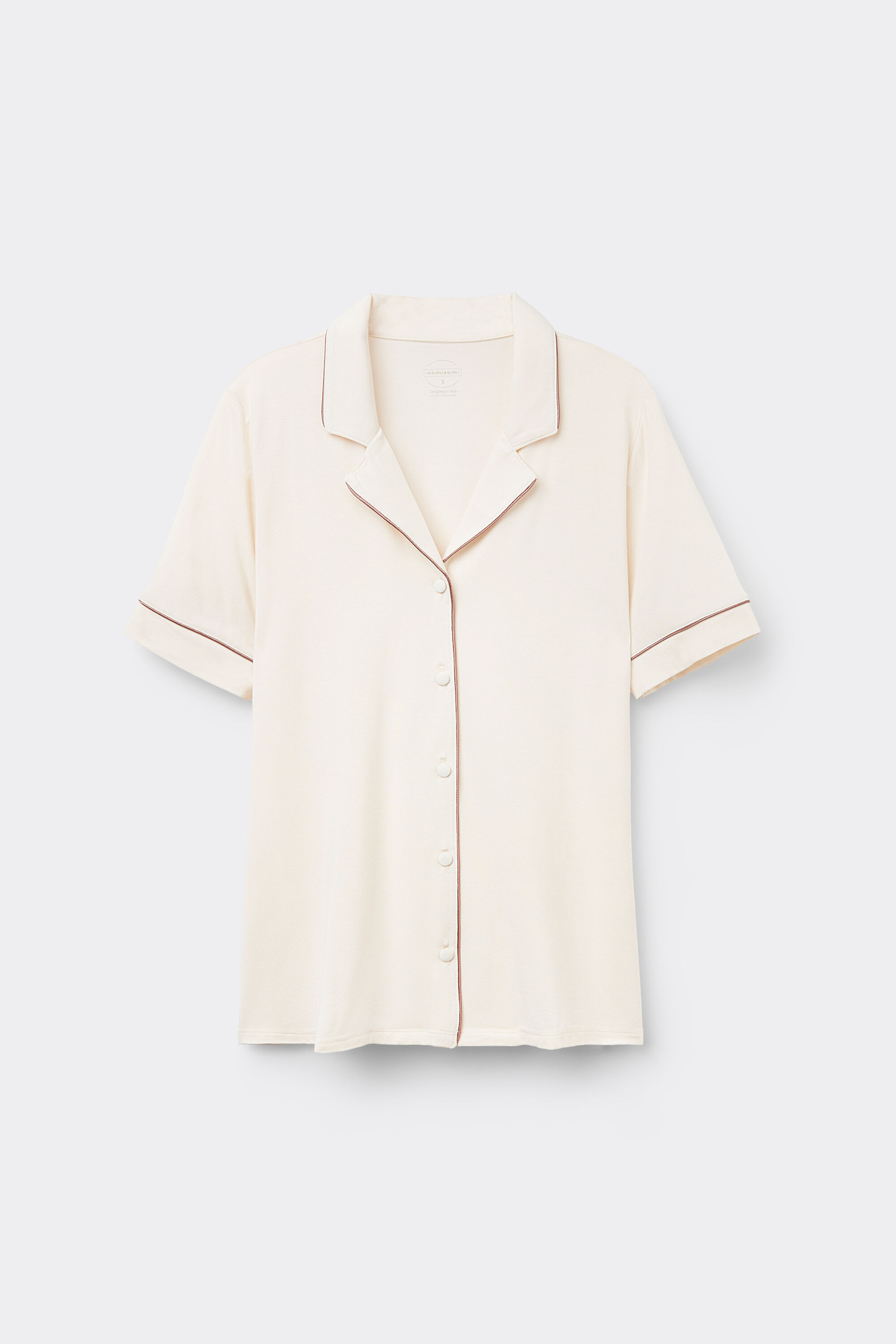 Short Sleeve Button Up Shirt in Modal | Intimissimi (US)