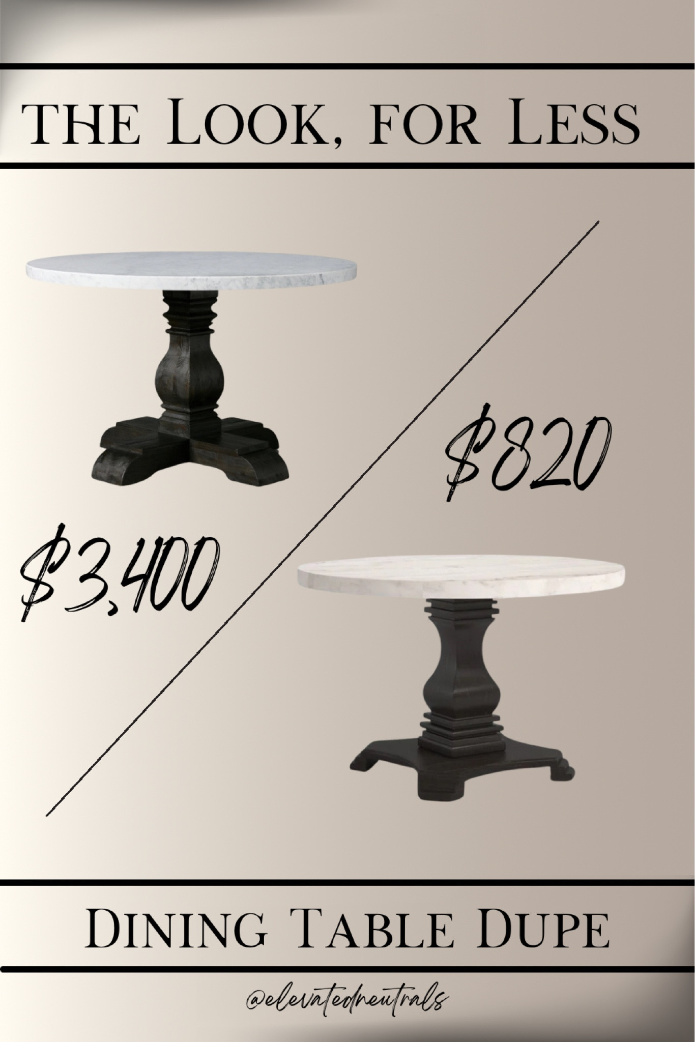 I am in complete shock that I found an affordable version of the Arhaus Kensington Stone Top Dining Table!

Get the look for less and save over $2,500! 

To view my entire collection of affordable and high-end dining tables, be sure to check out the product tab in my LTK shop and search ‘Dining Tables’.

I’m always on the hunt to find unique and affordable items. For more dupes & home inspiration be sure to follow me on IG & Pinterest!

#LTKHome