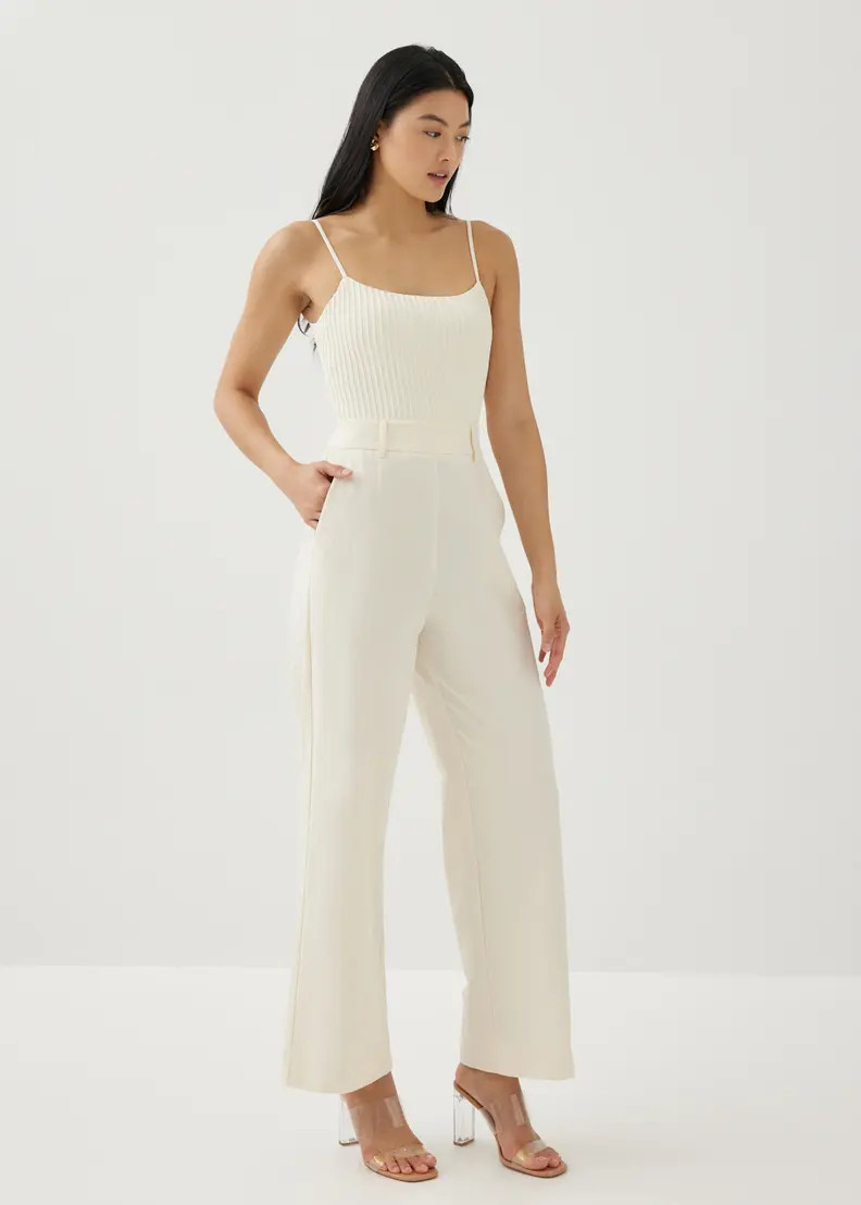 Belleza Contrast Straight Leg Jumpsuit | Love, Bonito USA