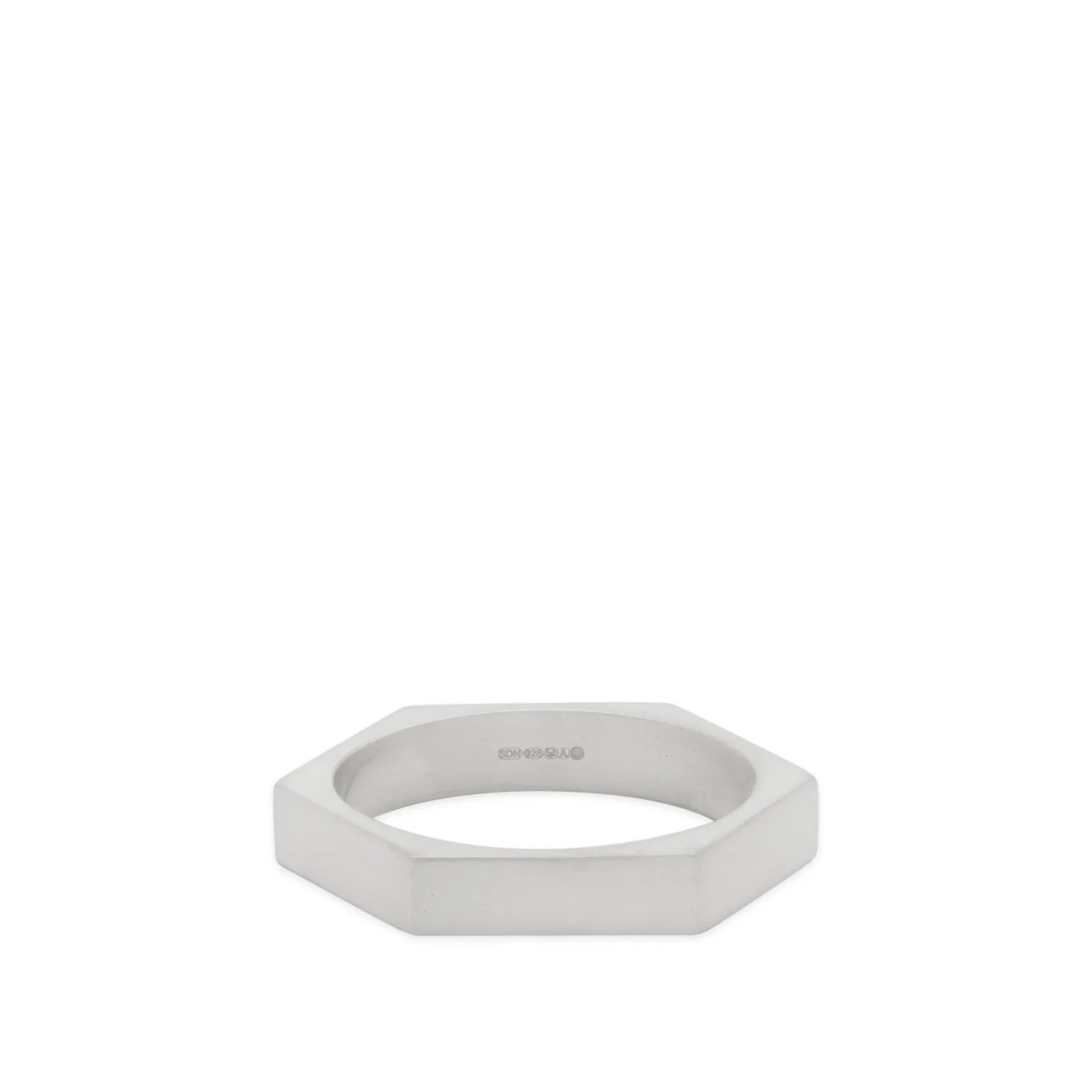 Serge DeNimes Men's Hex Ring Silver | END. Clothing