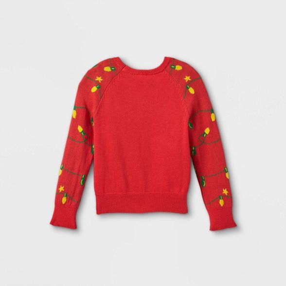 Toddler Girls' Minnie Mouse Ugly Christmas Pullover - Red | Target