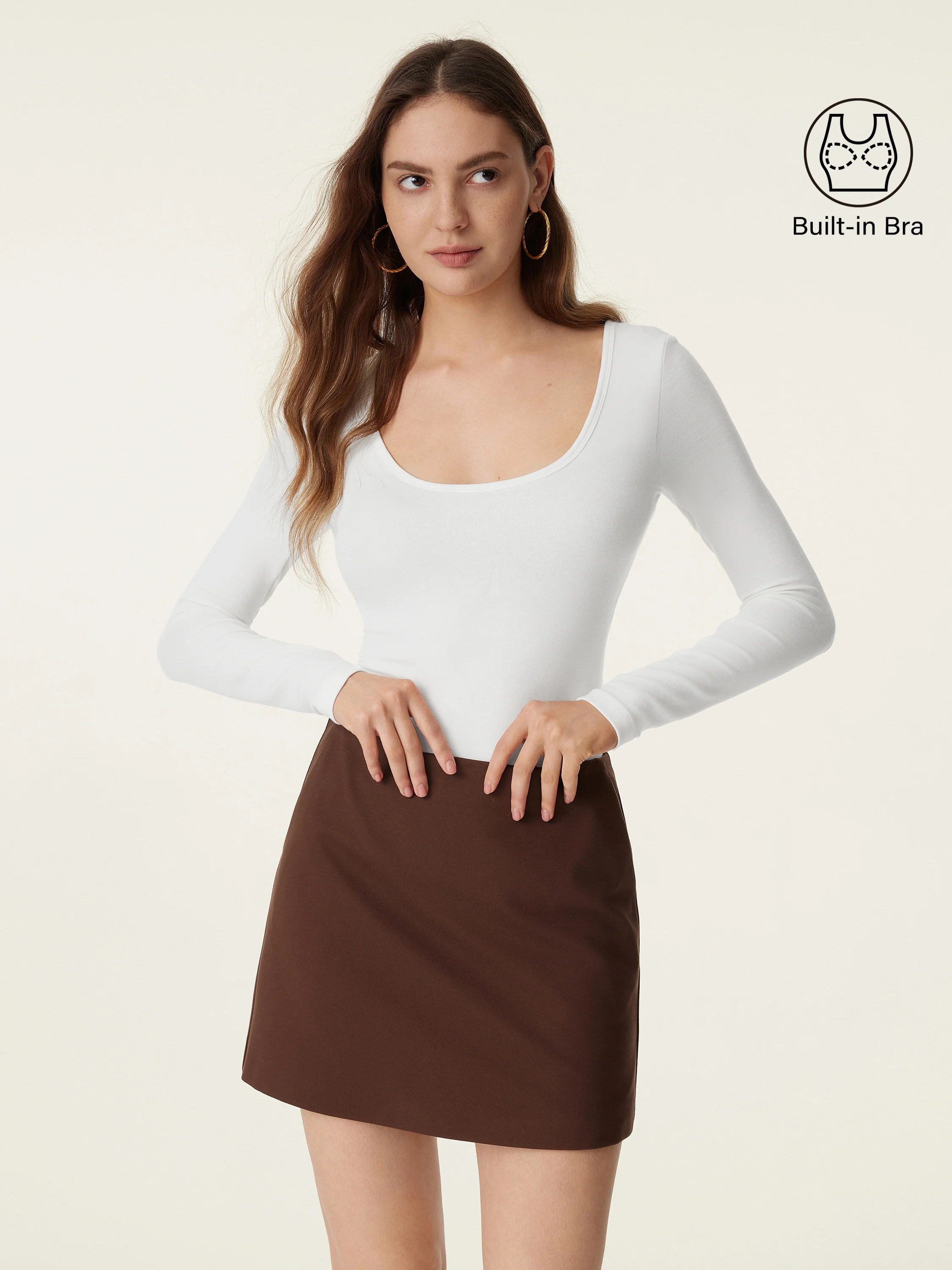 Scoop Neck Long Sleeve New Airy Brami | OGL