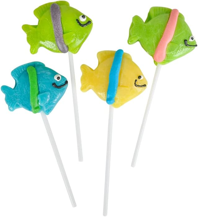 Rhode Island Novelty Tropical Fish Lollipops (1 dz) | Amazon (US)