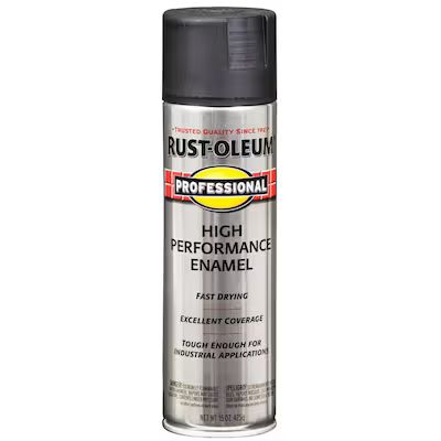 Rust-Oleum Professional Flat Black Spray Paint (NET WT. 15-oz) | Lowe's