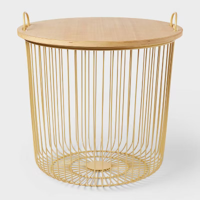 Wire Kids' Storage Floor Bin Gold - Pillowfort™ | Target