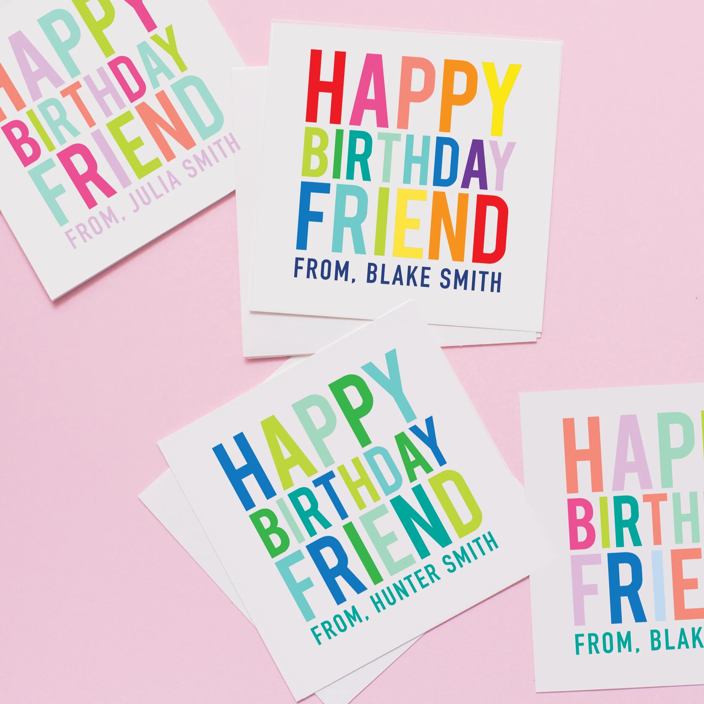 Happy Birthday Friend Stickers | Joy Creative Shop