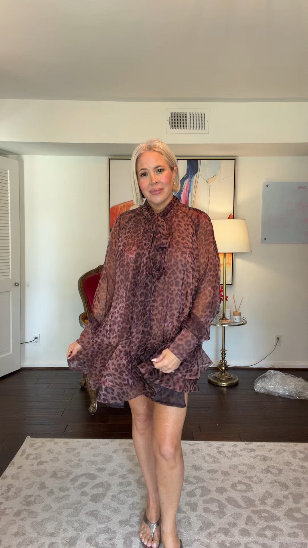 Obsessed with this animal print dress! 
chic outfit, mom life, fashion over 50, over 40 fashion, fall fashion, what to wear, outfit inspo, fall style, Macys, animal print, animal print dress

#LTKootd #LTKSeasonal #LTKOver40
