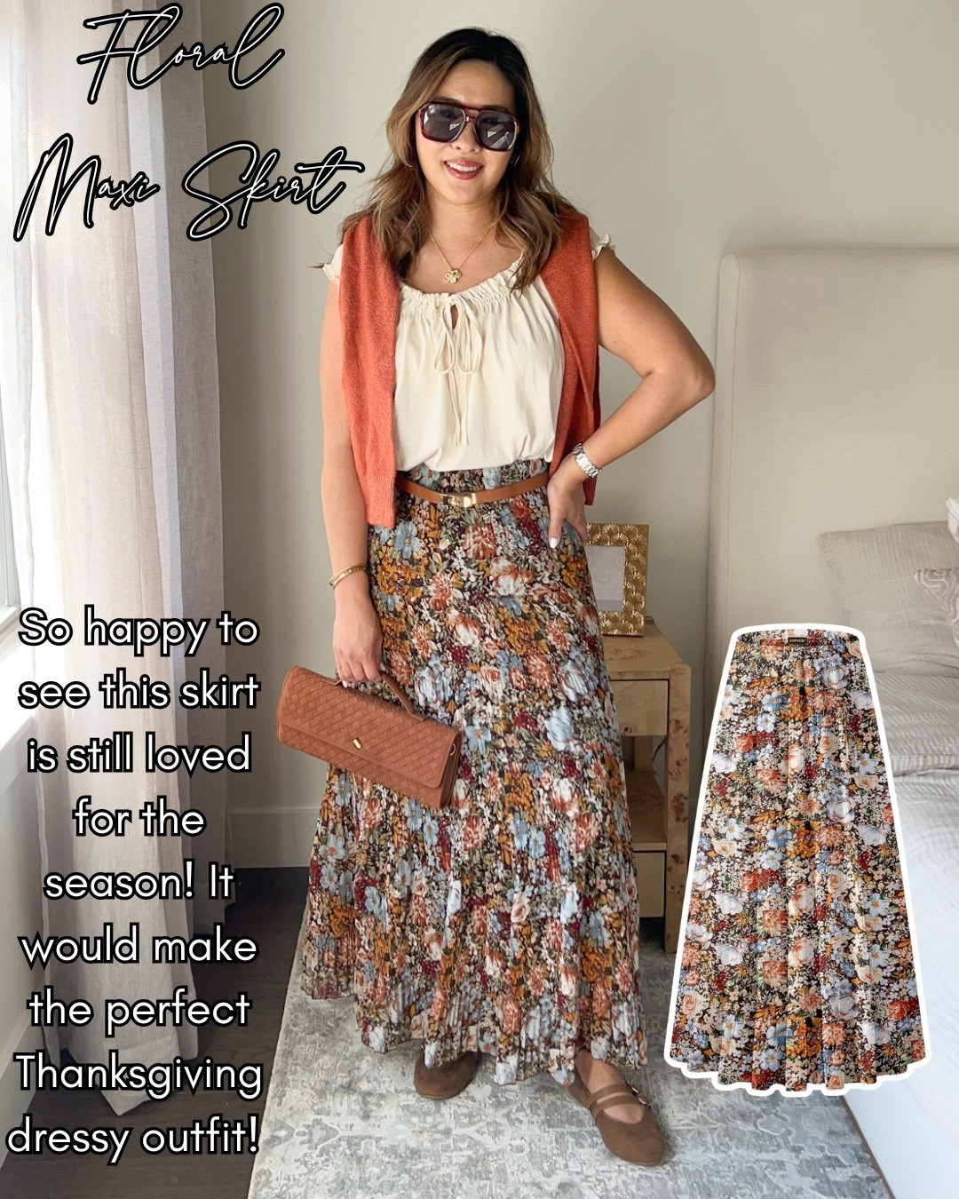 Amazons most loved // floral maxi skirt // Thanksgiving outfit 

#LTKStyleTip #LTKFindsUnder50 #LTKPetite