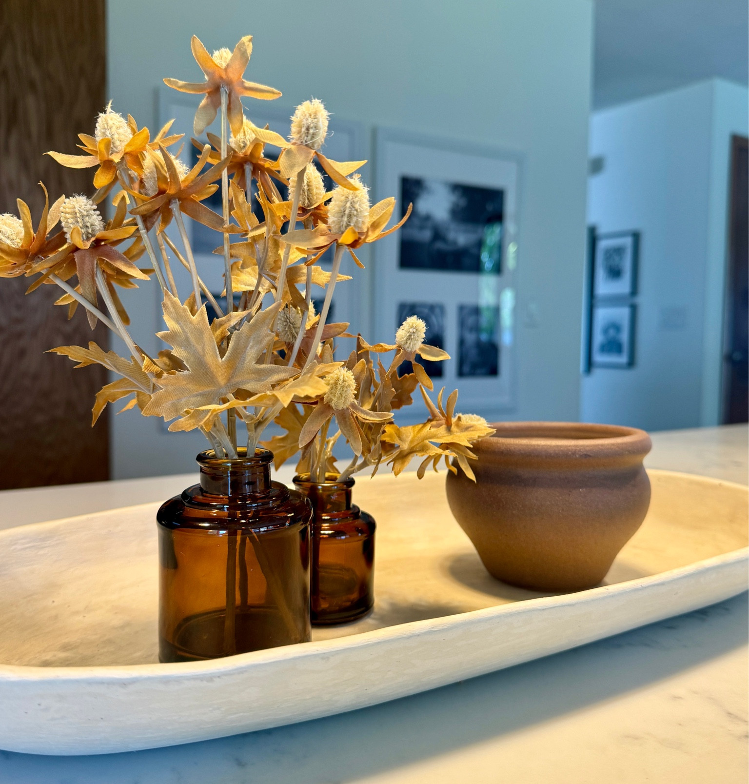 Shop this pretty little fall arrangement I put together from Target. It can warm up any space. My favorite scents for the candles were dried eucalyptus, salted honey, and harvest. 

#LTKSeasonal #LTKHome #LTKFallSale