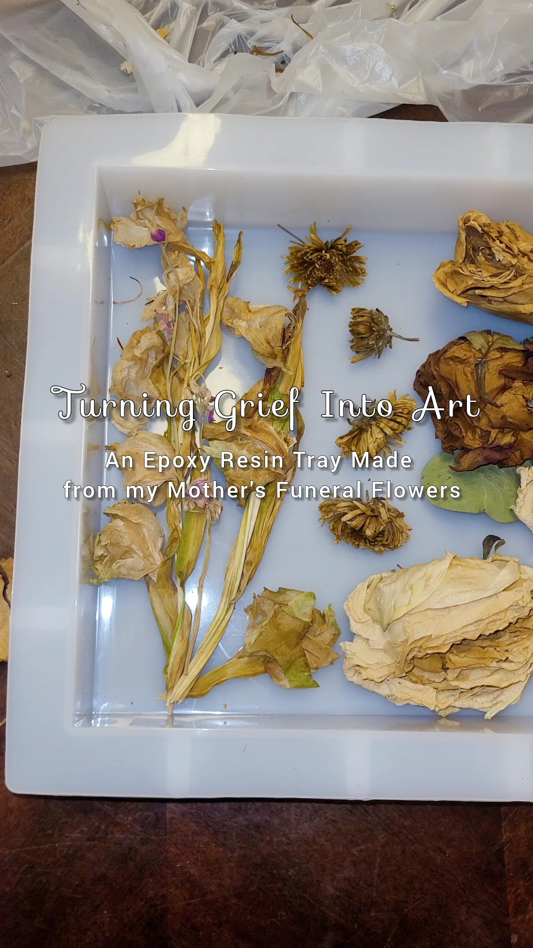 Turning grief into art 🤍I created this epoxy resin tray using flowers from my mom’s funeral as a way to honor her, keep her memory alive, and hold onto a piece of her. Grief looks different every day, but creating something meaningful from such a tender moment felt healing and in a small way, it makes her feel like she’s still here with me.

#LTKdayinmylife #LTKstorytime
