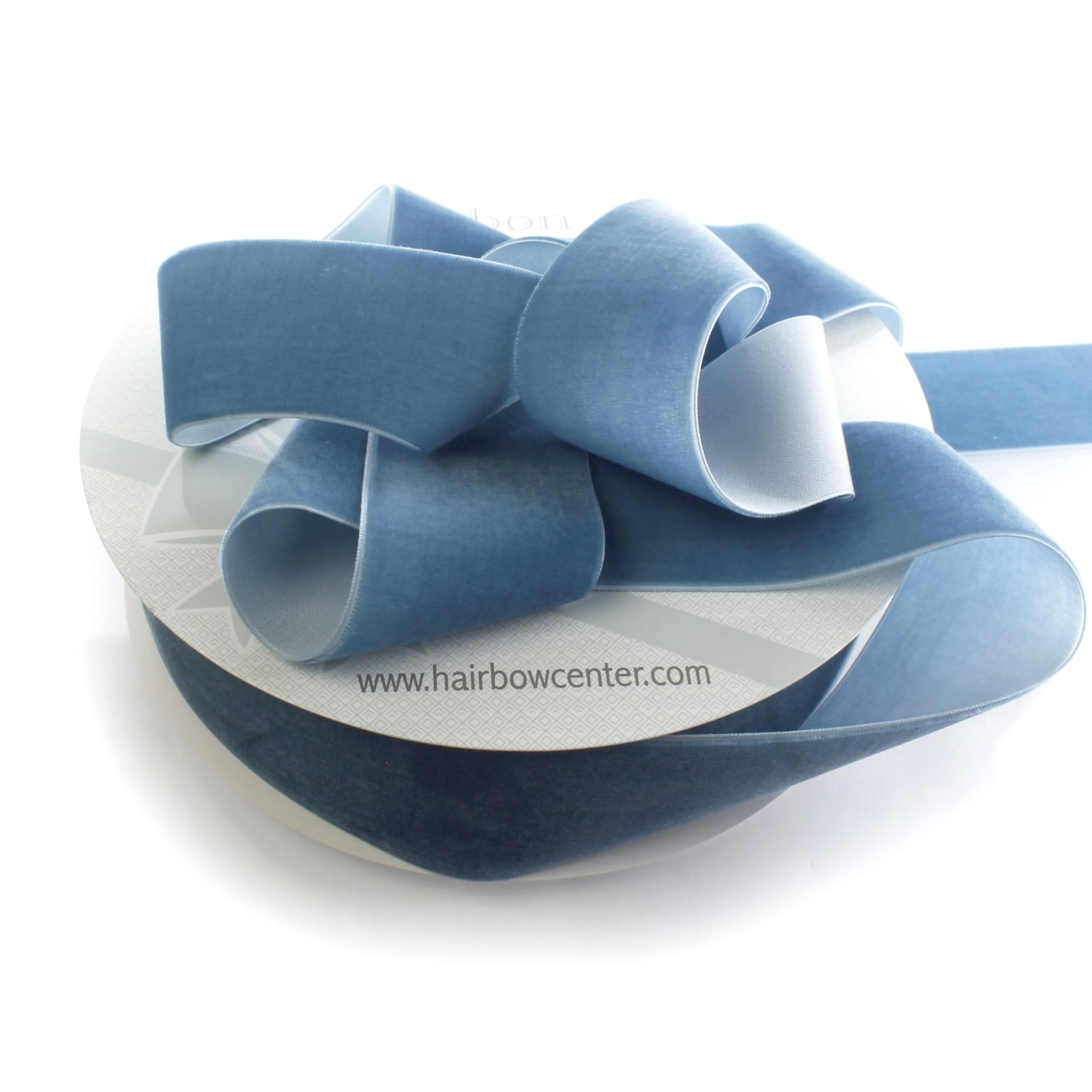 2" Velvet Ribbon Antique Blue 5 Yards HairBow Center | Amazon (US)