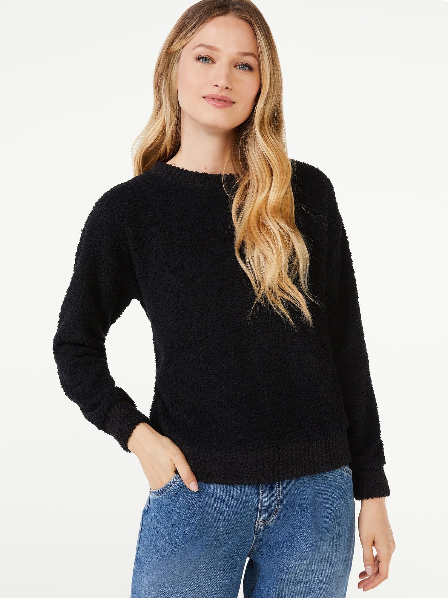 Scoop Women's Plush Sweatshirt - Walmart.com | Walmart (US)