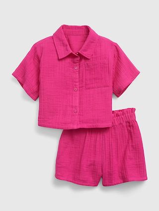 Toddler Crinkle Gauze Outfit Set | Gap (US)