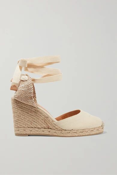 Carina 80 canvas wedge espadrilles | NET-A-PORTER (US)