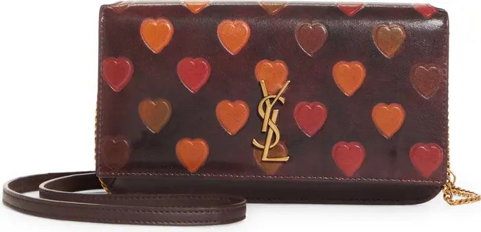 Saint Laurent Monogram Hearts Leather Crossbody Phone Bag | Nordstrom | Nordstrom