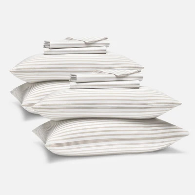 Brooklinen Set of 2 Classic Percale Core Sheet Set Bundle - Storm size Twin | Brooklinen