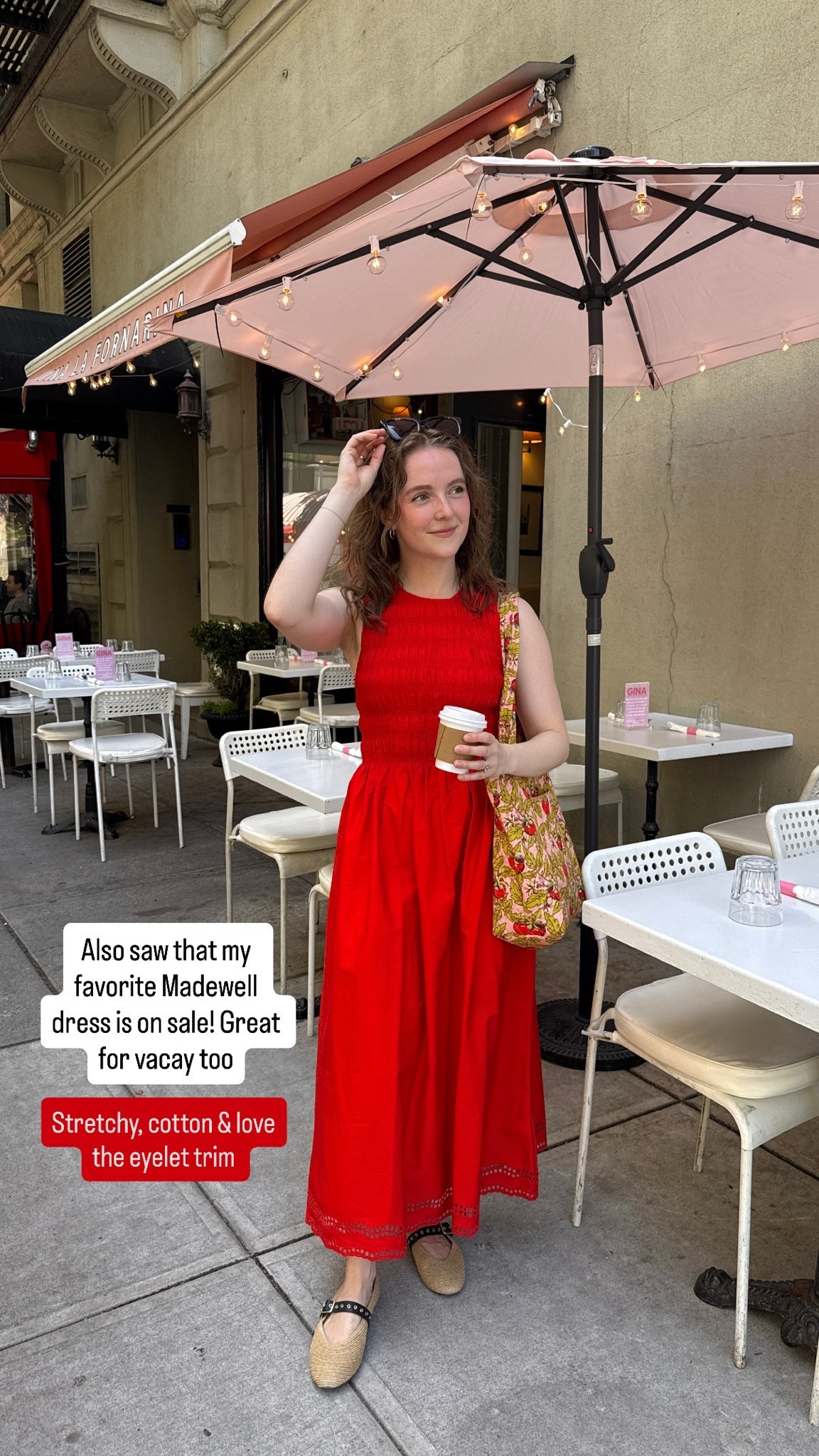 Madewell vacation dress. On sale. Cotton, pockets & very stretchy. Wearing xs