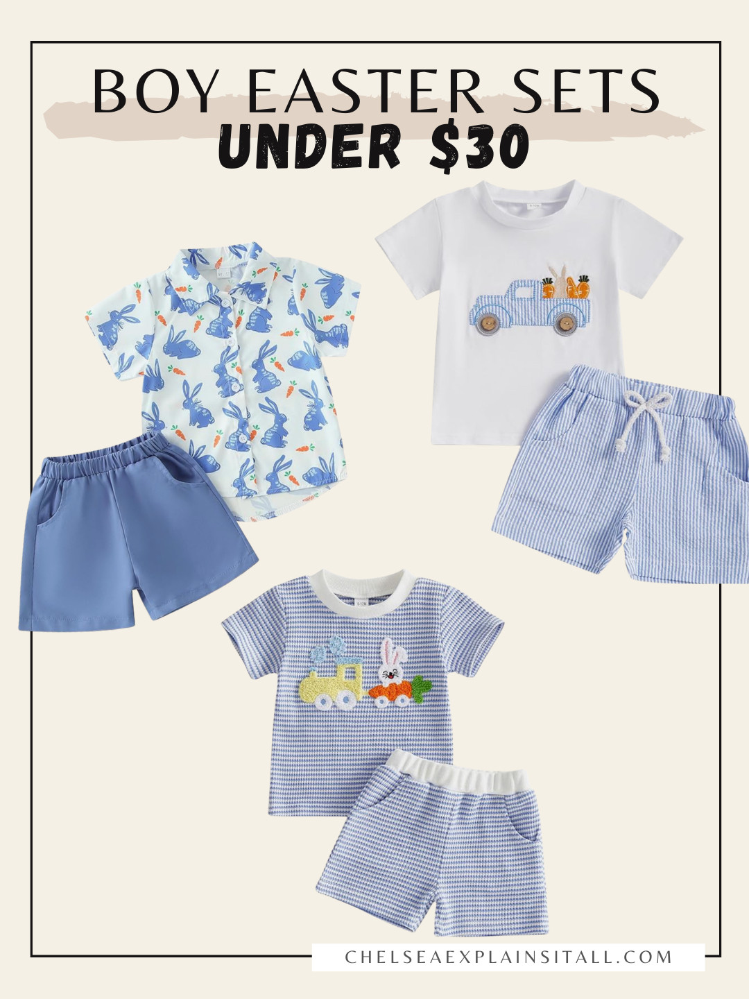 The cutest easter sets for boys! love these easter outfits because theyre easy and definitely re-wearable when it's not easter. perfect for spring vibes! boy easter outfits. Also linked a few fun easter games! 

 #LTKSpringSale #LTKSeasonal #LTKKids