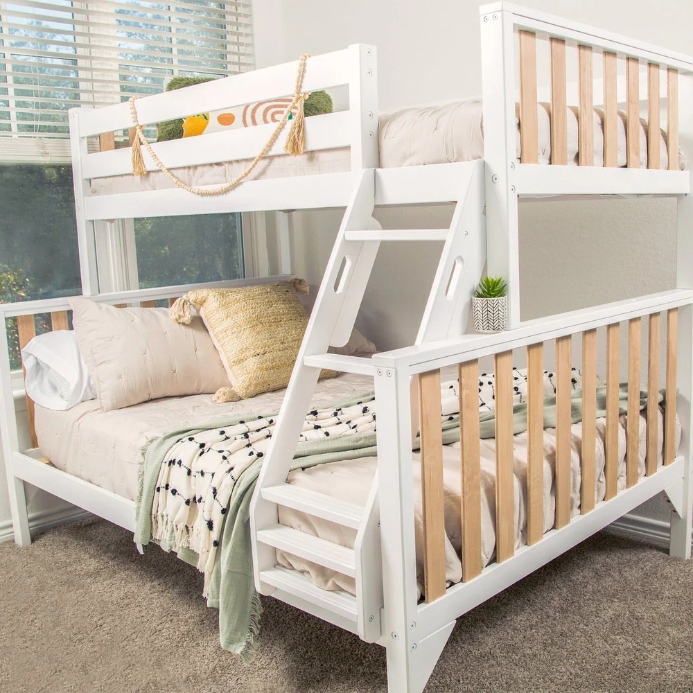 Scandinavian Twin over Full Bunk Bed | max & lily