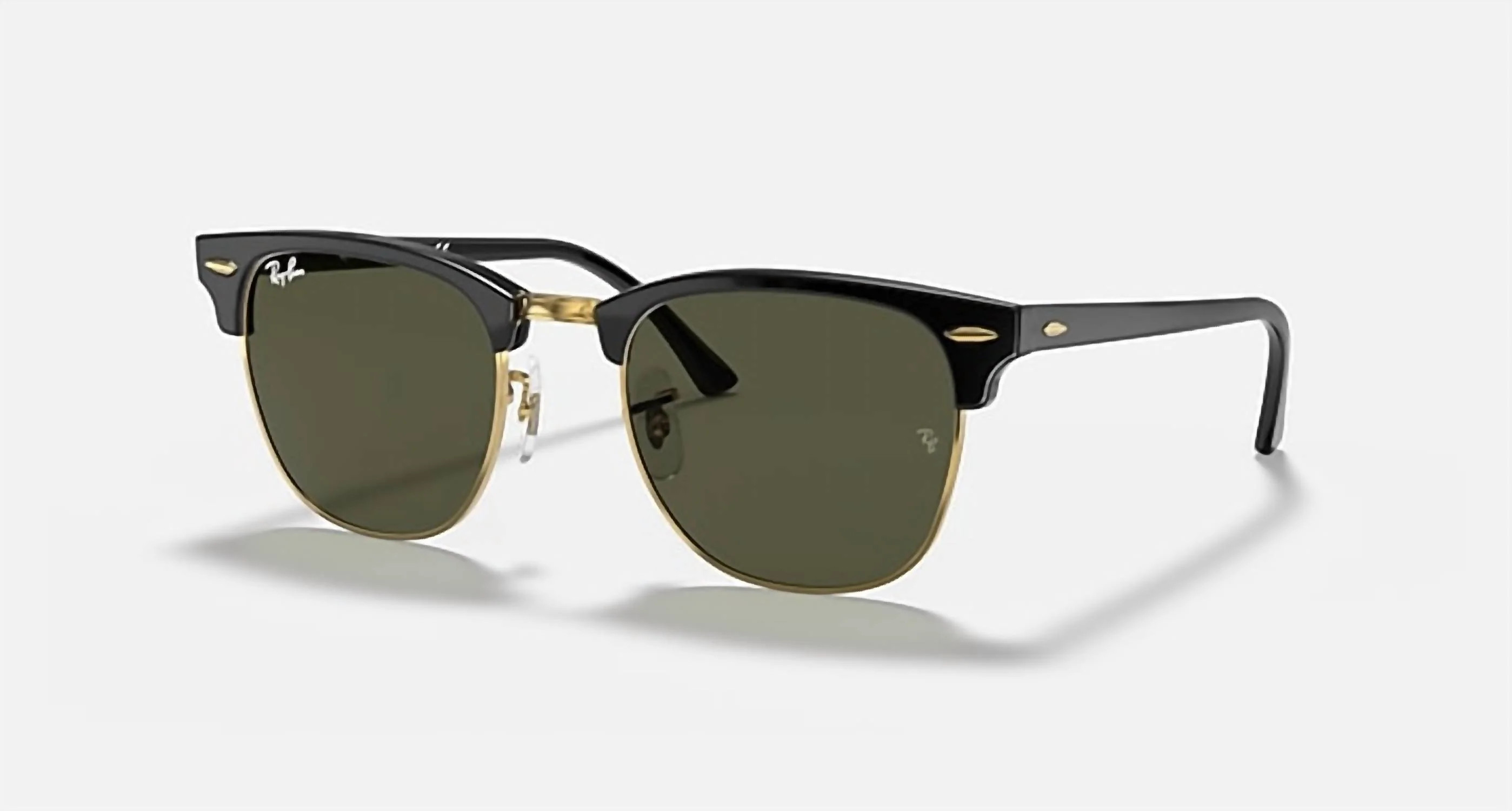 Men's Clubmaster Sunglasses In Black | Shop Simon