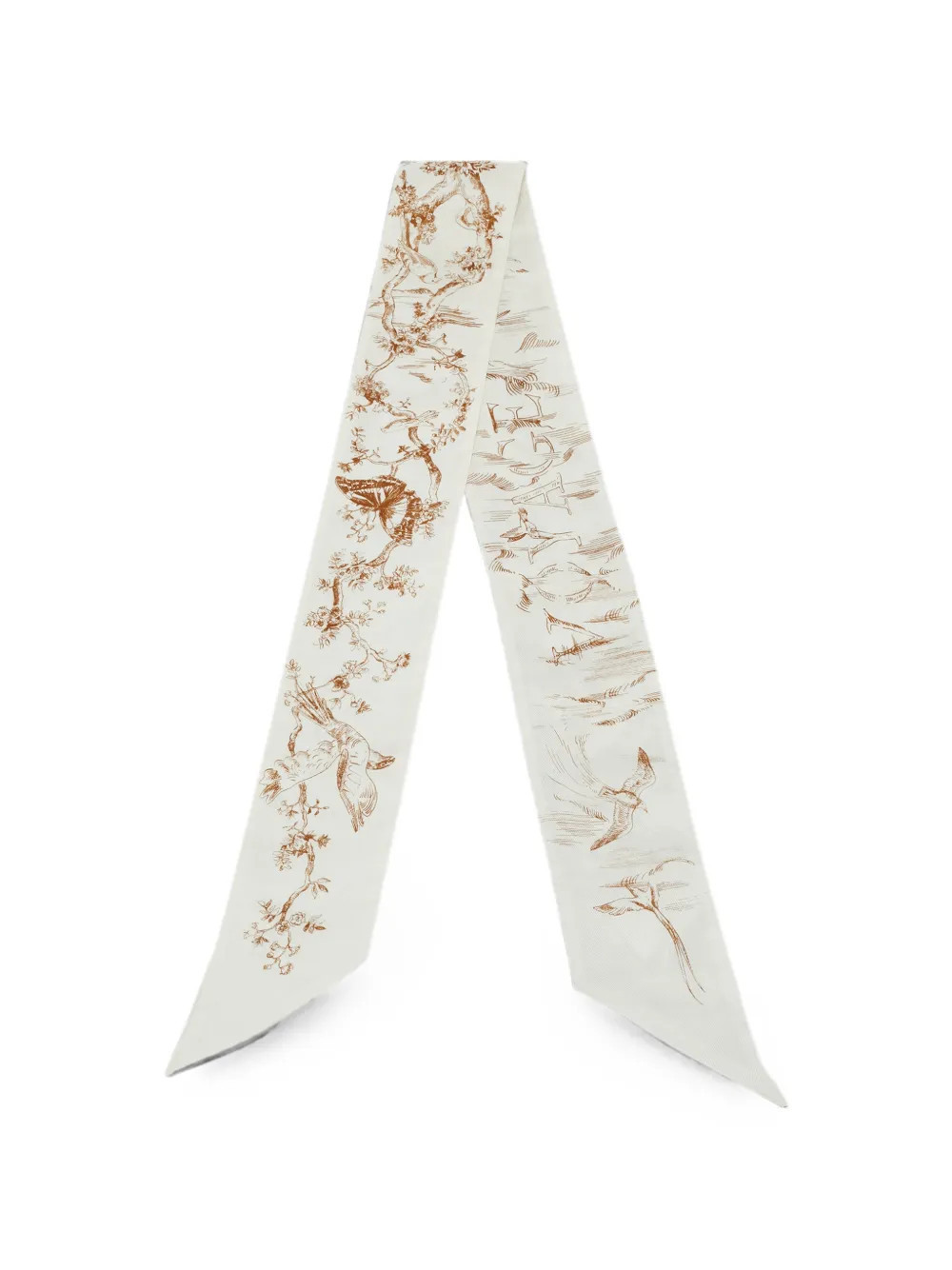 Christian Dior Pre-Owned Toile de Jouy Sauvage Mitzah scarf - Neutrals | Farfetch Global