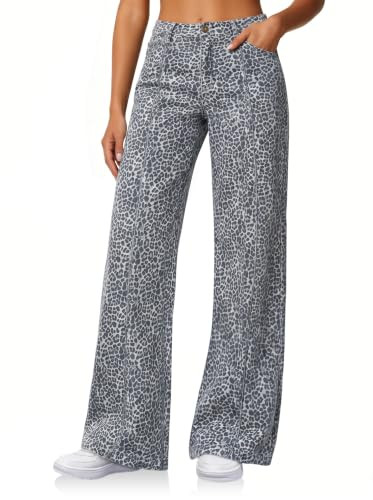 Cicy Bell Womens Wide Leg Jeans High Waisted Stretchy Baggy Denim Pants | Amazon (US)