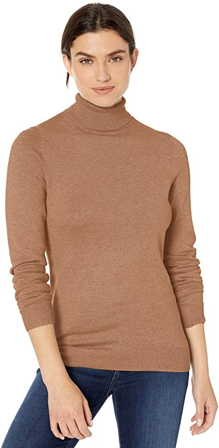 Amazon Essentials Women's Classic Fit Lightweight Long-Sleeve Turtleneck Sweater | Amazon (US)