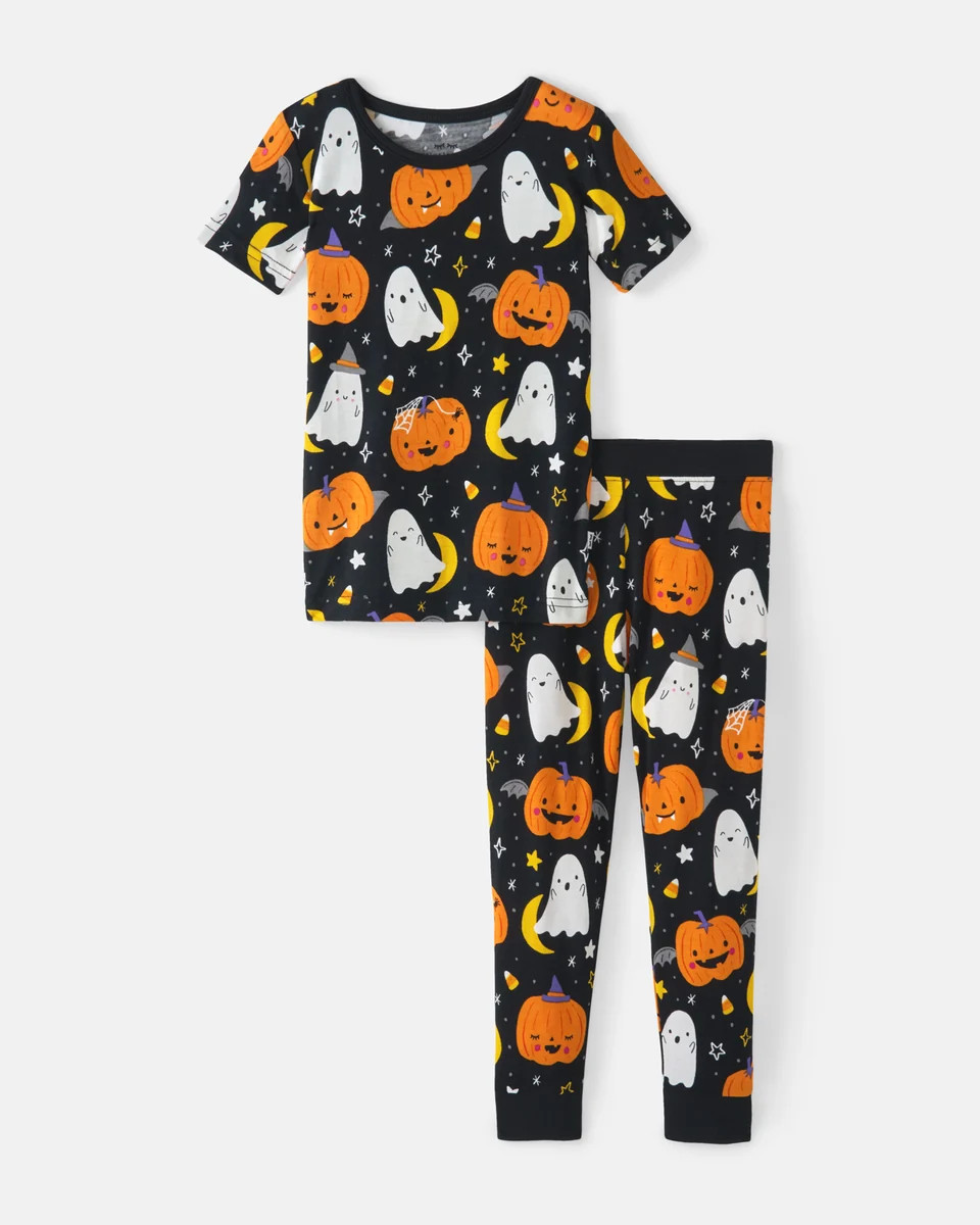Moonlit Magic Two-Piece Short Sleeve Pajama Set | Little Sleepies