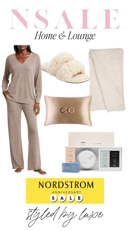 NSale home and lounge favorites! The lounge set is for sure on my wishlist, along with the slippers. They look so cozy! I have the silk pillowcase and it’s a must have. Far superior to the knock-offs. 

#LTKhome #LTKxNSale #LTKsalealert