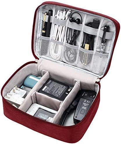Electronic Organizer Travel Universal Cable Organizer Waterproof Electronics Accessories Storage ... | Amazon (US)