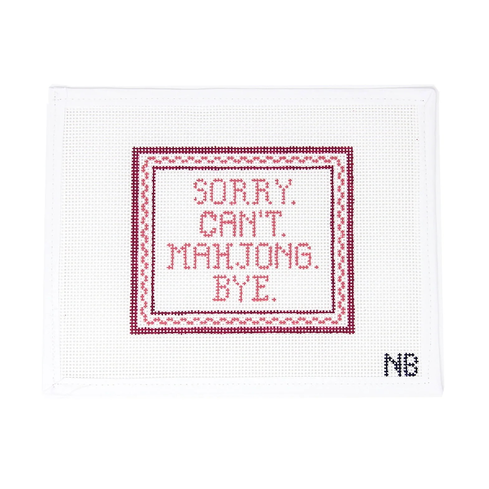 Sorry. Can't. Mahjong. Bye. | Greystone Needlepoint
