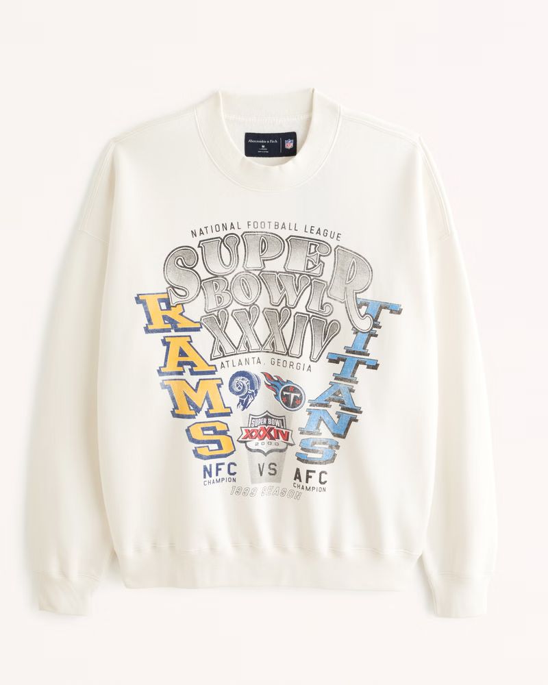 Vintage Super Bowl Graphic Crew Sweatshirt | Abercrombie & Fitch (US)