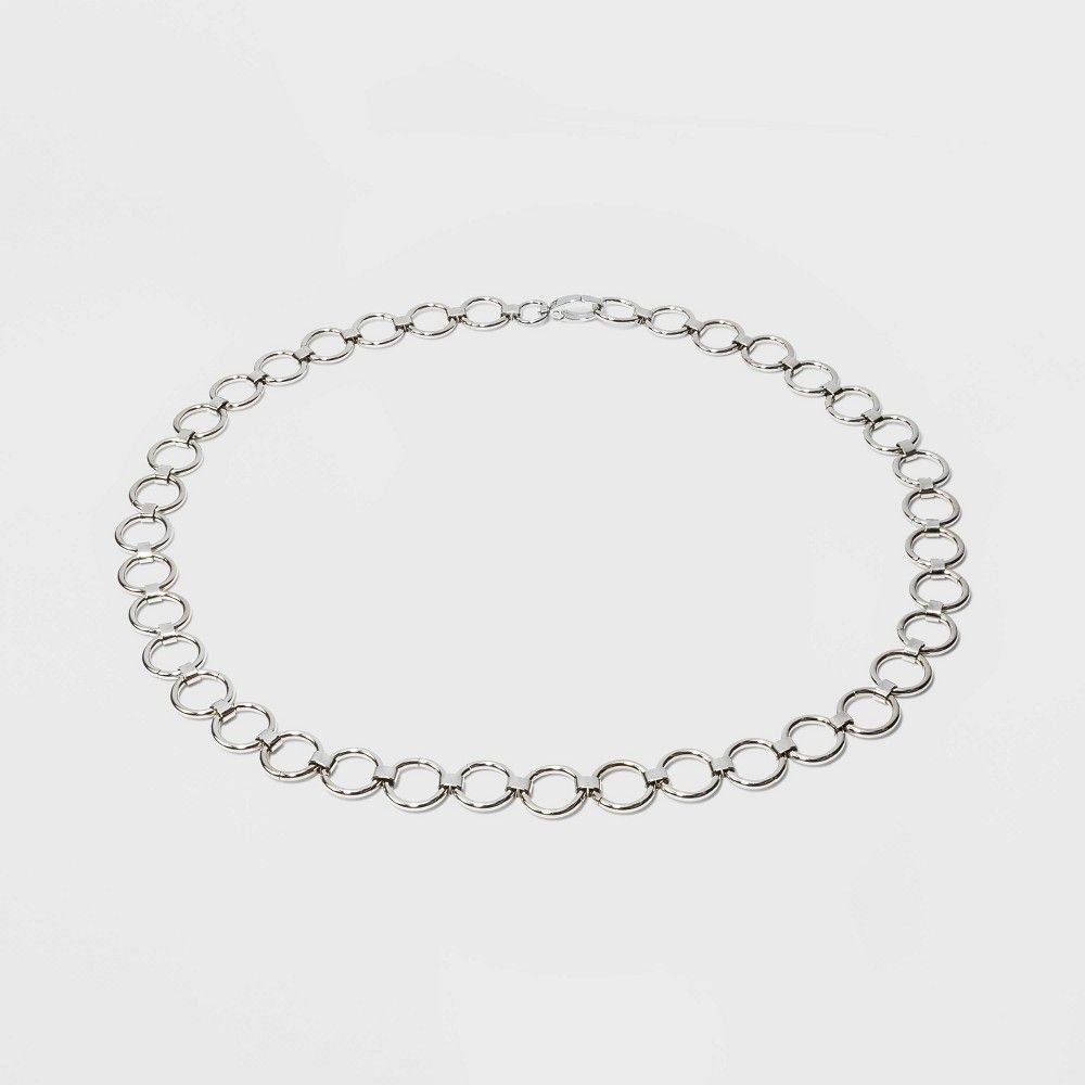 Women's Silver Chain Belt - Wild Fable Silver S, Size: Small | Target