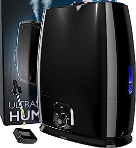 50-Hour Ultrasonic Cool Mist Humidifiers for Bedroom (6L) - Quiet, Filterless Humidifiers for Lar... | Amazon (US)