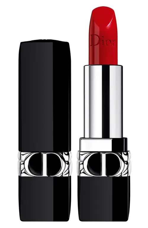 Rouge Dior Refillable Lipstick in 999 /Satin at Nordstrom | Nordstrom