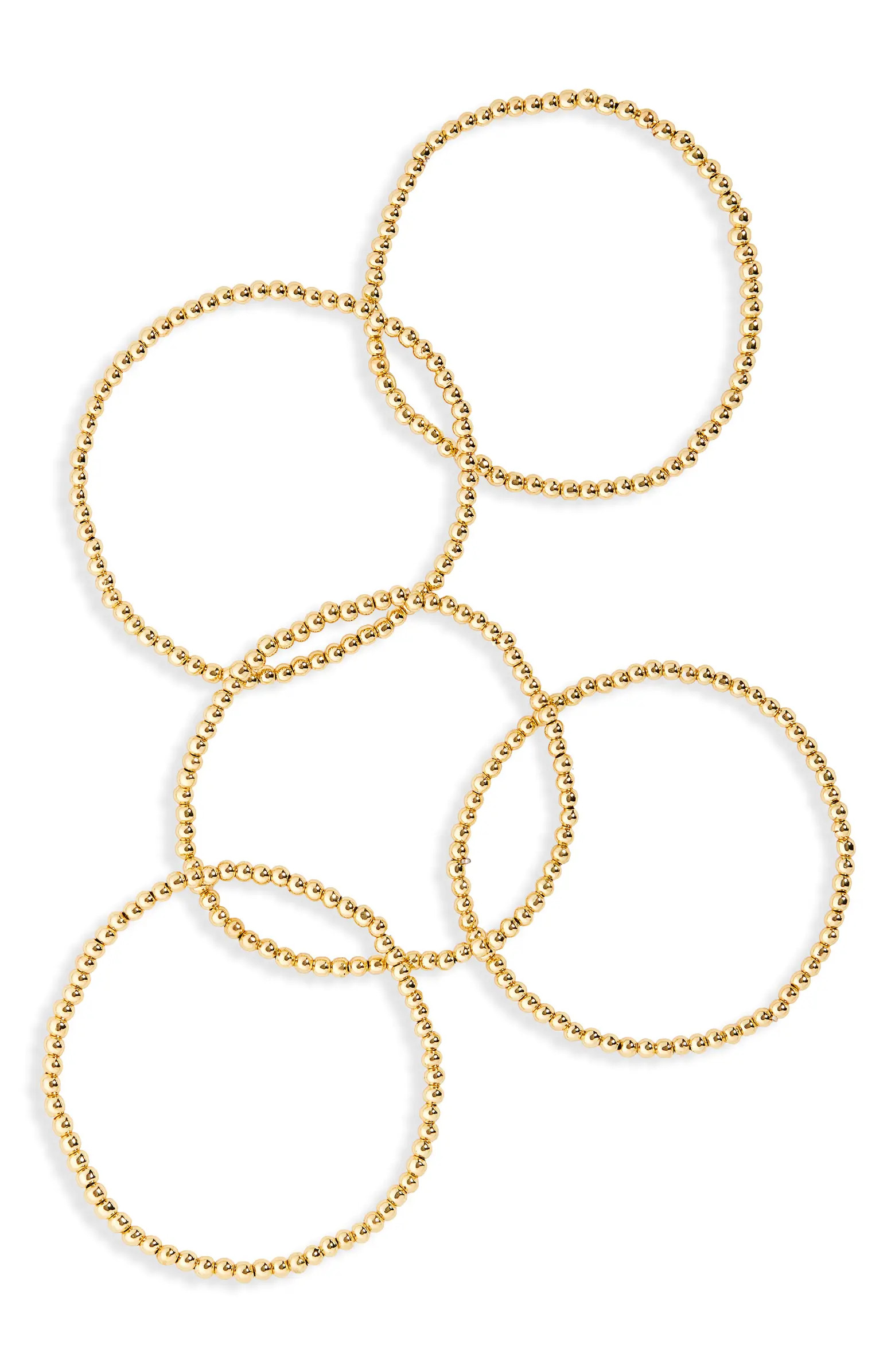 BaubleBar Pisa Set of 5 Beaded Bracelets | Nordstrom | Nordstrom