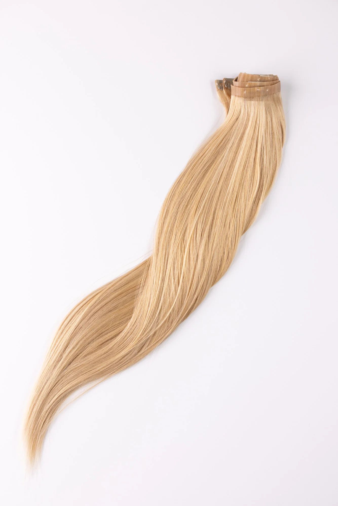 BFB | 21" Classic - Clip In Hair Extensions - For Length - Warm Blonde | Barefoot Blonde Hair