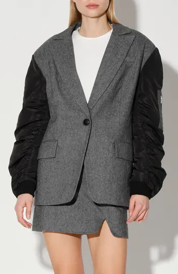 Walter Baker Asher Oversize Wool Blend Jacket in Garbardine at Nordstrom Rack, Size Medium | Nordstrom Rack
