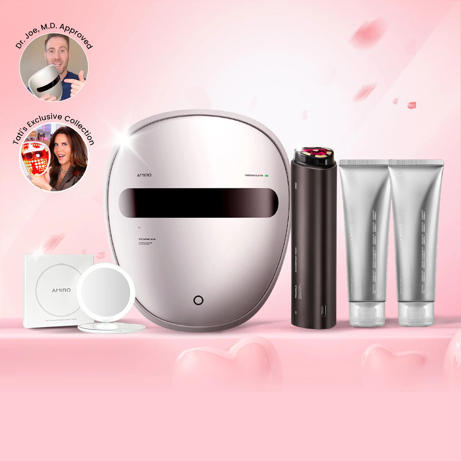 AMIRO Spectra 5-in-1 LED Light Therapy Facial Mask - Glow & Lift Master Duo | AMIRO