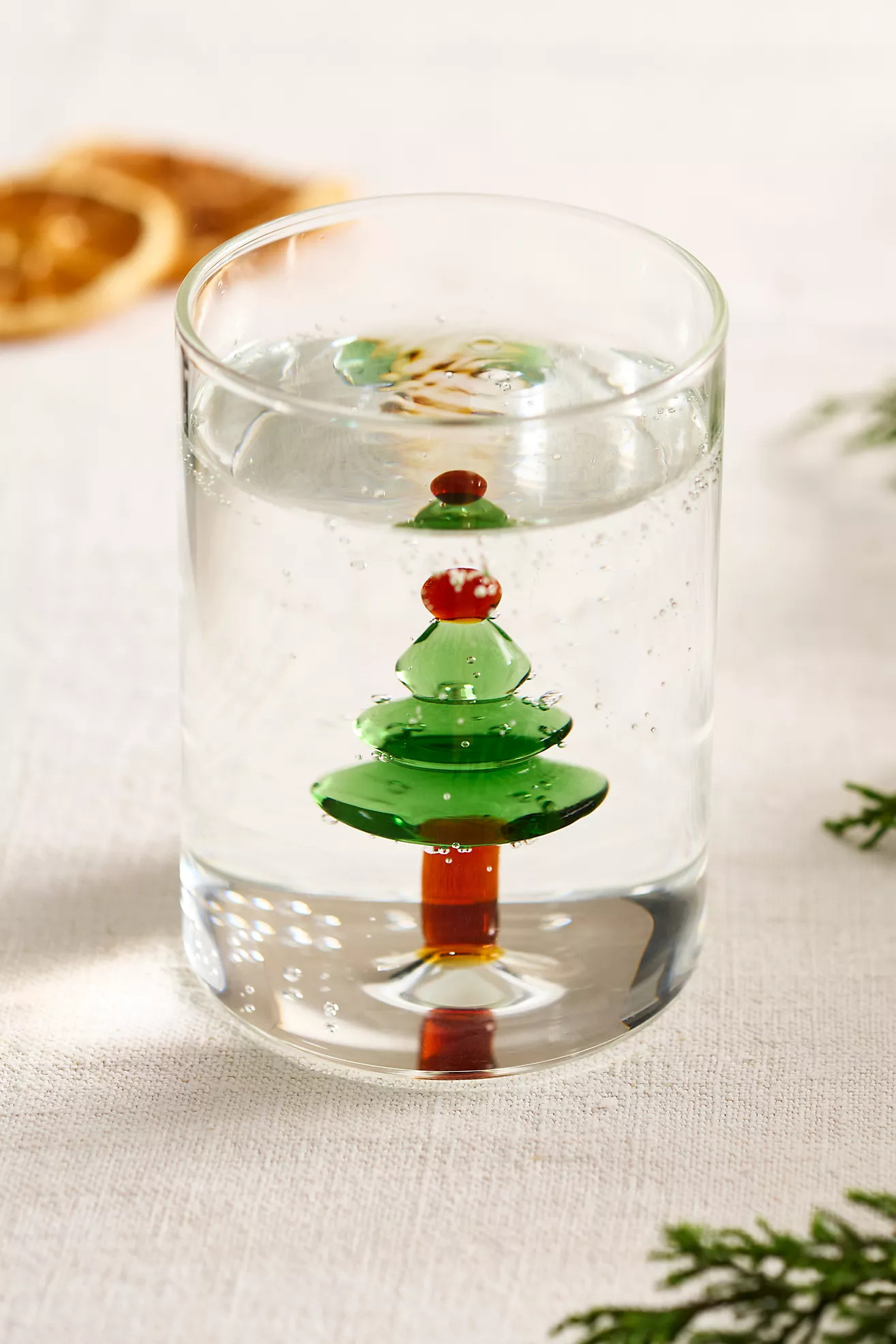 Christmas Tree Glass Tumbler | Anthropologie (US)
