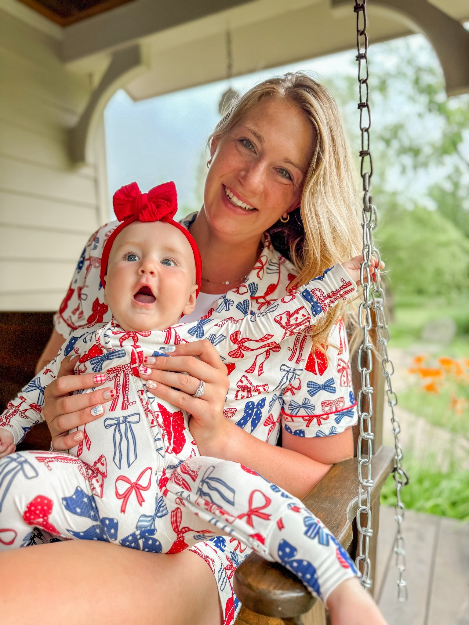 We love our matching jammies! This Fourth of July bow print is so cute 🇺🇸

#LTKSeasonal #LTKBaby #LTKMidsize