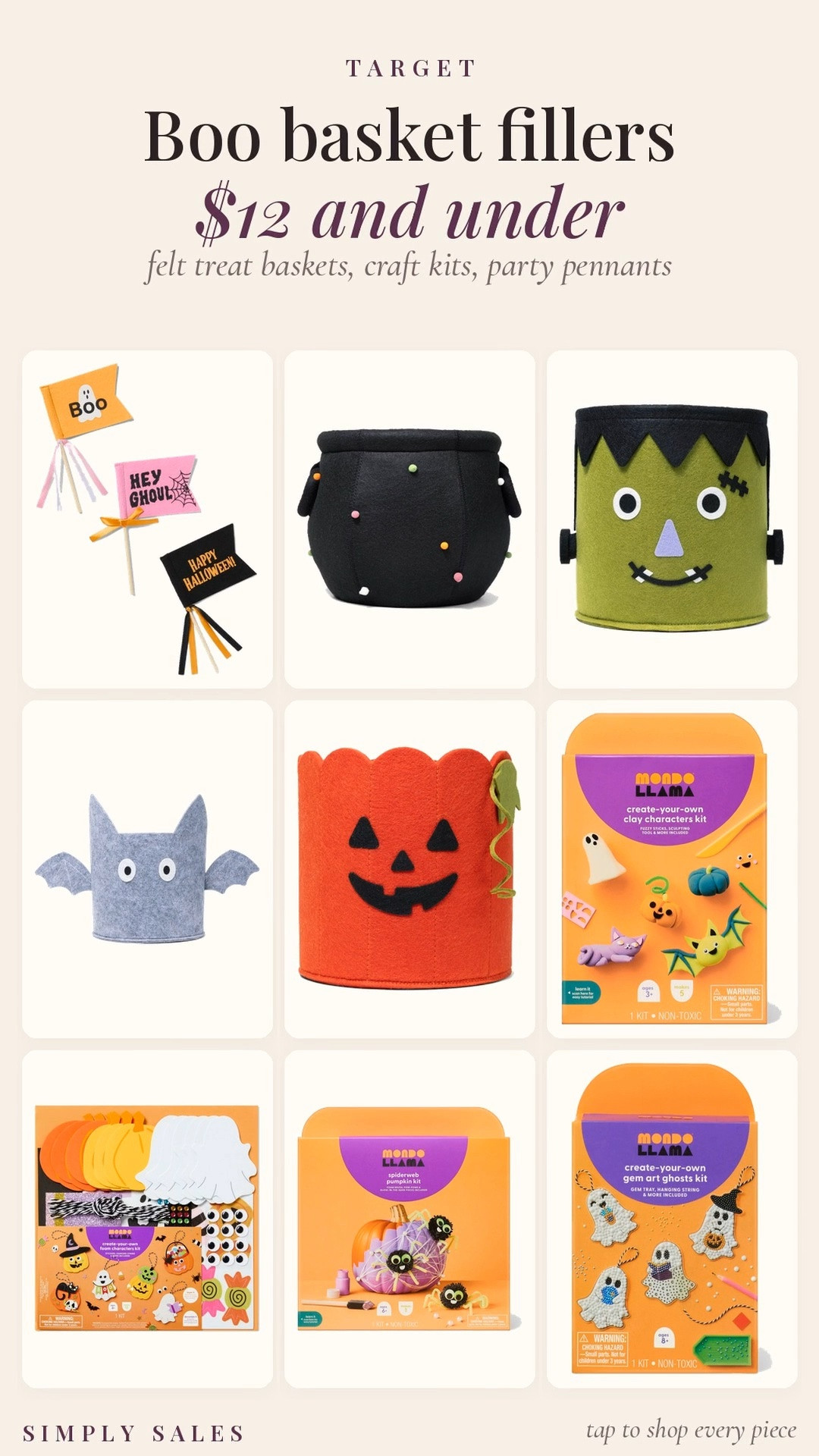 🎃 Target Circle Week is the perfect excuse to stock up on boo basket stuff!

Halloween is 40% off, including Hide & Eek, and Halloween candy is Buy 1, Get 1 25% off 👻🍬

I found the cutest felt treat baskets, Mondo Llama craft kits, Halloween pennants and little Halloween extras that would be SO good for boo baskets.

And yes, I’d grab them now because the cute Target Halloween stuff disappears FAST.

target circle week, Target Halloween, boo basket ideas, boo basket fillers, Hide & Eek, Mondo Llama, Halloween crafts, Halloween candy, kids Halloween, Halloween basket, Target finds