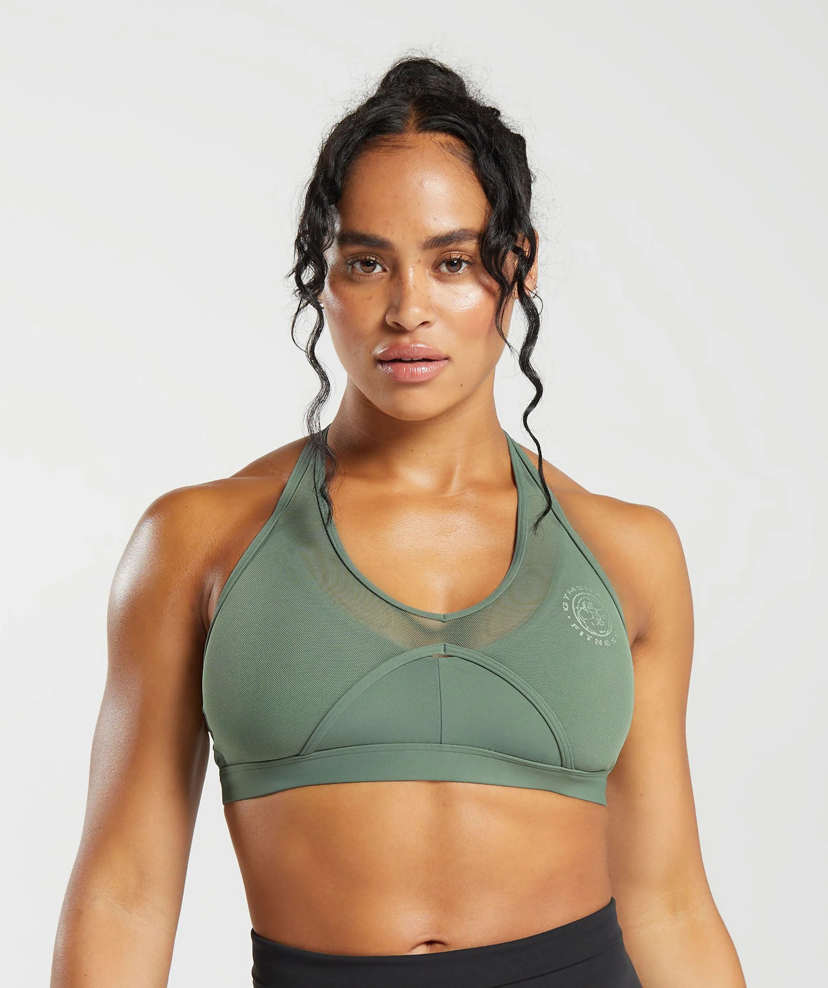 Gymshark Legacy T-Bar Sports Bra - Dusk Green | Gymshark US