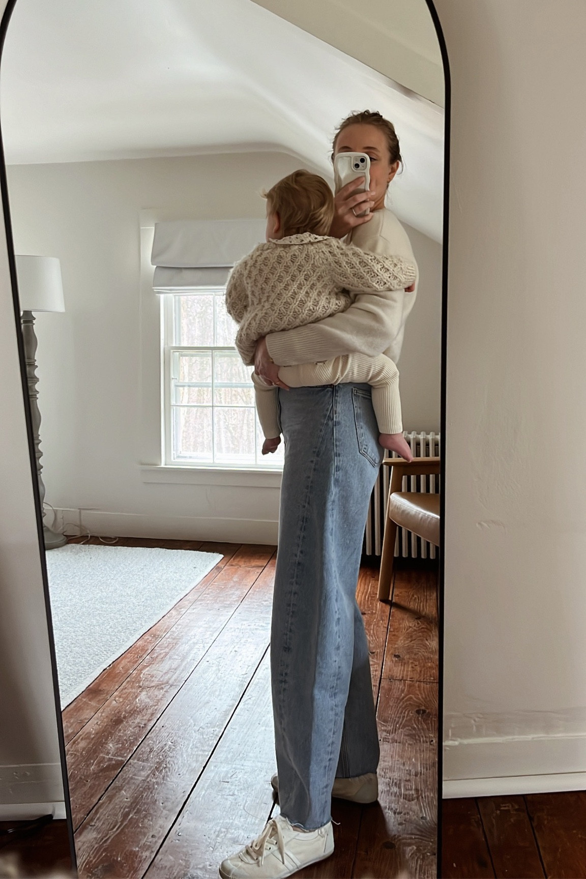 Found the perfect pair of barrel shaped denim from Agolde - order TTS. 