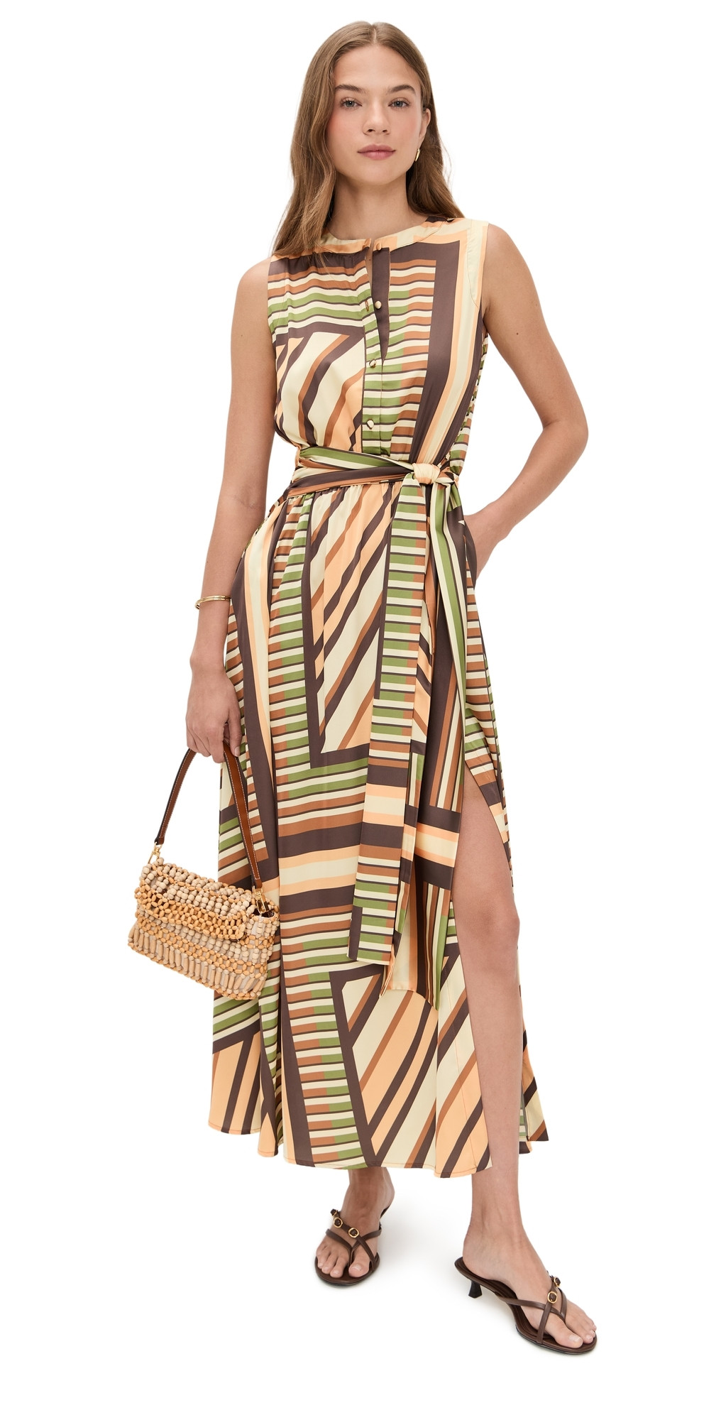 MISA Anabella Dress Geo Scarf XL | Shopbop