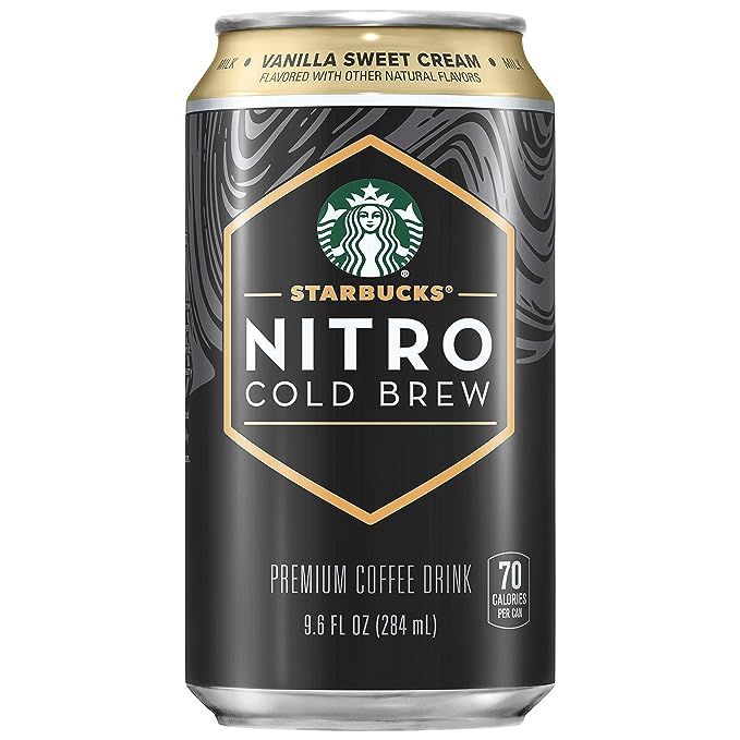 Starbucks Nitro Cold Brew, Vanilla Sweet Cream 9.6 fl oz Can (8 Pack) (Packaging May Vary) | Amazon (US)