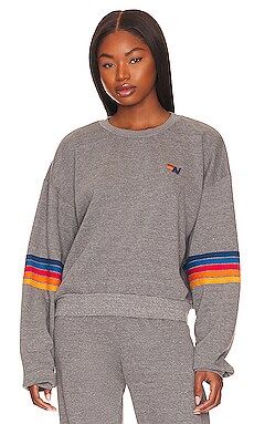 Rainbow Stitch Sweatshirt
                    
                    Aviator Nation | Revolve Clothing (Global)